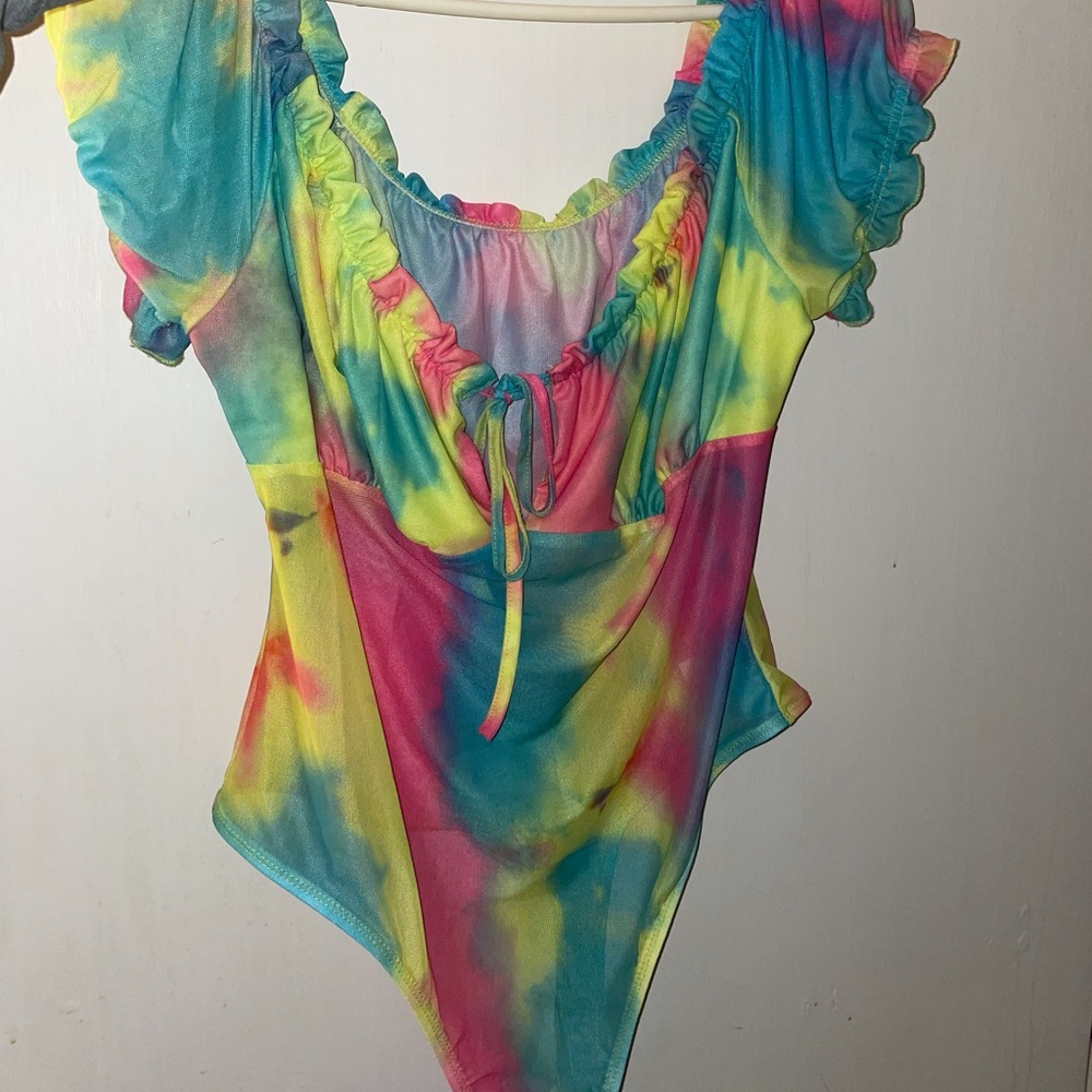 Forever 21 tie dye bodysuit NEVER WORN